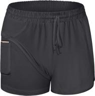 🩳 blevonh women's yoga running shorts - 2-in-1 workout athletic shorts with pockets, sizes s-3xl logo