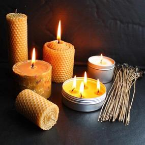 img 1 attached to 🕯️ Enhance Your Candle Making Experience with Cozyours 8 Inch Hemp Candle Wicks and Centering Device (50/1 Pack)