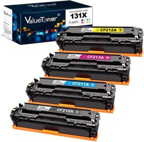 img 4 attached to 🖨️ Valuetoner Remanufactured Toner Cartridge Set for HP 131X 131A CF210A CF211A CF212A CF213A | Laserjet Pro 200 Color M251nw M251n MFP M276nw MFP M276n Printer (Black Cyan Magenta Yellow)