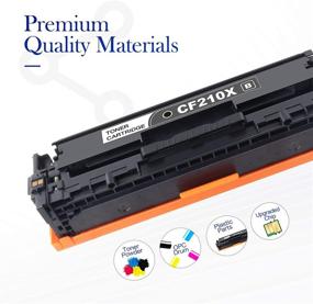 img 3 attached to 🖨️ Valuetoner Remanufactured Toner Cartridge Set for HP 131X 131A CF210A CF211A CF212A CF213A | Laserjet Pro 200 Color M251nw M251n MFP M276nw MFP M276n Printer (Black Cyan Magenta Yellow)