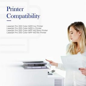 img 2 attached to 🖨️ Valuetoner Remanufactured Toner Cartridge Set for HP 131X 131A CF210A CF211A CF212A CF213A | Laserjet Pro 200 Color M251nw M251n MFP M276nw MFP M276n Printer (Black Cyan Magenta Yellow)