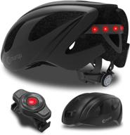 🚴 smart4u sh55m led bike helmet with turn signal function, bluetooth connected cycling helmet, suitable for men and women in mountain riding use logo