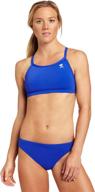 🏋️ women's workout bikini - tyr sport solid durafast diamondback logo