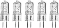 💡 high-performance 5 pack halogen bulbs: 35 watt 12 volt g6.35 socket logo