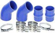 🔵 blackhorse-racing heavy duty blue silicone intercooler boot kit compatible with 1994-2002 dodge ram 5.9l diesel logo
