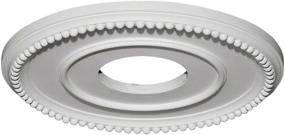 img 3 attached to 🏰 Ekena Millwork CM12BR Bradford Ceiling Medallion, 12.5-inch Outer Diameter x 3.875-inch Inner Diameter x 0.75-inch Projection (Fits Canopies up to 6.625 inches), Primed