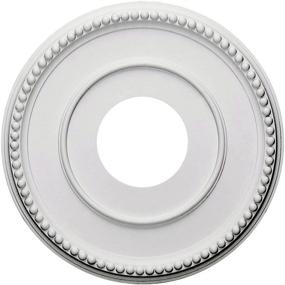 img 4 attached to 🏰 Ekena Millwork CM12BR Bradford Ceiling Medallion, 12.5-inch Outer Diameter x 3.875-inch Inner Diameter x 0.75-inch Projection (Fits Canopies up to 6.625 inches), Primed