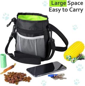 img 3 attached to 🐾 Набор для дрессировки животных Weewooday: набор инструментов для кликерной дрессировки собак, карман для лакомства с встроенным держателем для пакетов для выкачивания, включает 2 кликера для тренировки со съемными петлями на запястье - удобная переноска игрушек и лакомств для собак, кошек и других домашних питомцев.