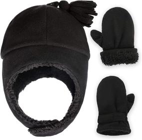 img 4 attached to 🧤 Warm Black Winter Mittens: Essential Boys' Accessories for Cold Weather