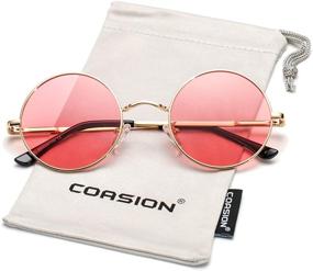 img 2 attached to 🕶️ COASION Lennon-style Polarized Sunglasses