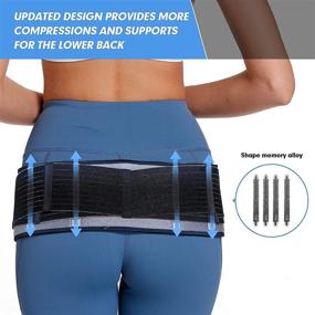 img 2 attached to 🏥 Sacroiliac Si Hip Belt - Fast Relief for Sciatica, Pelvic, Lower Back, Lumbar and Leg Pain. Si Joint Support for Women and Men. Non-Slip Sciatic Nerve Hip Brace Support (Type03)