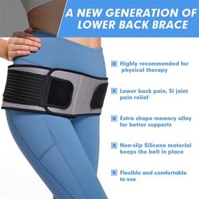 img 3 attached to 🏥 Sacroiliac Si Hip Belt - Fast Relief for Sciatica, Pelvic, Lower Back, Lumbar and Leg Pain. Si Joint Support for Women and Men. Non-Slip Sciatic Nerve Hip Brace Support (Type03)