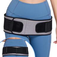 🏥 sacroiliac si hip belt - fast relief for sciatica, pelvic, lower back, lumbar and leg pain. si joint support for women and men. non-slip sciatic nerve hip brace support (type03) логотип