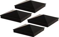 🔲 greenlighting aluminum pyramid post cap cover (black, 6x6 - 4 pack) for nominal wood posts логотип