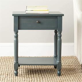 img 3 attached to 🪑 Safavieh American Homes Collection Tami Teal Steel Accent Table