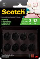 🔗 scotch indoor black hook and loop fasteners, 5/8 in x 5/8 in circles, 24 sets, multi-purpose логотип