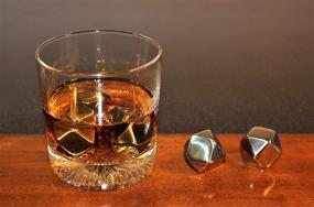 img 1 attached to 🥃 Whiskey Stones Set: Diamond Shaped Reusable Ice Cubes - Ideal Gifts for Christmas, Birthdays, Boyfriends, and More!