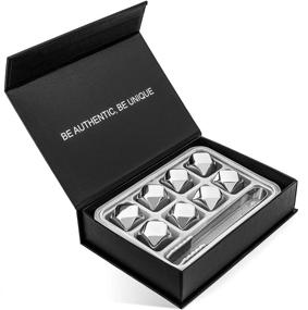 img 3 attached to 🥃 Whiskey Stones Set: Diamond Shaped Reusable Ice Cubes - Ideal Gifts for Christmas, Birthdays, Boyfriends, and More!