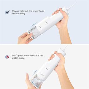 img 2 attached to 🦷 Apiker Power Dental Flosser: Cordless Oral Irrigator with 4 Modes and USB Rechargeability - Ideal for Travel, Braces and Bridges Care