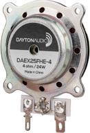 🔍 optimized for seo: dayton audio daex25fhe-4 - 25mm high efficiency exciter, 24w, 4 ohm, framed logo