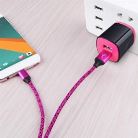 img 3 attached to 🔌 Зарядное устройство USB Type C AndHot: 2-портовый адаптер для стены + 6-футовый кабель быстрой зарядки для Samsung Galaxy S21 S20 FE Note 21 20 Ultra и многое другое!