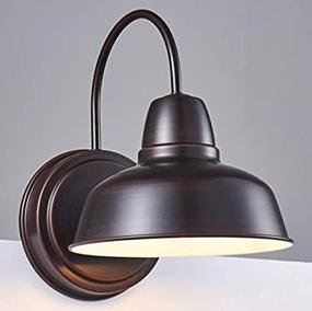 img 1 attached to 💡 Amabao Lighting 1-Light Barn Light: Industrial Oil Rubbed Bronze Sconces for Effective Bathroom Vanity Lighting