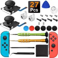 switch joy-con controller & switch lite 3d joystick replacement - 2-pack with metal latch & y1.5 screwdrivers, fix drift stick, enhance gaming experience logo