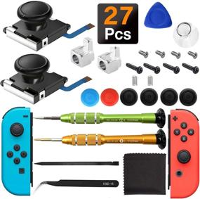 img 4 attached to Switch Joy-Con Controller & Switch Lite 3D Joystick Replacement - 2-Pack with Metal Latch & Y1.5 Screwdrivers, Fix Drift Stick, Enhance Gaming Experience