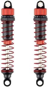 img 4 attached to Laegendary 1/10 Scale RC Trucks Replacement Parts - Shock Absorbers with Oil Filling - Part Number LG-ZJ03 - Set of 2 Pieces