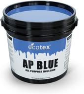 🌿 high-quality ecotex ap blue all-purpose screen printing emulsion - 16 oz. pint: ready to use! logo