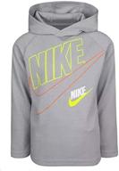 👕 nike dri-fit therma футболка с капюшоном длинным рукавом: мальчики-младенцы/малыши логотип