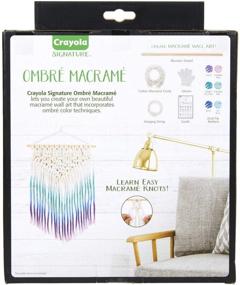 img 1 attached to Crayola DIY Macrame Wall Hanging Kit: Ombre Macrame Supplies for Teens - Perfect Gift for Ages 14-17