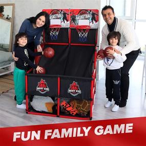 img 1 attached to Experience Thrilling Indoor Basketball Action with BESTKID 🏀 BALL Indoor Basketball Game - Double Shot Basketball Arcade