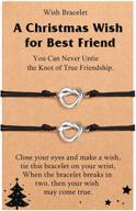 upromi christmas gifts for friends - xmas wish bracelets love knot infinity matching friendship bracelet set for women, teens, girls, and sisters (2/3/4) logo