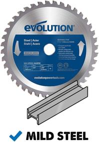 img 3 attached to Evolution 185BLADEST Steel Cutting 🔹 Saw Blade, 7-1/4-Inch, 40-Tooth - Blue