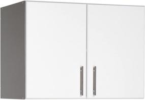 img 4 attached to Elite 32-inch Stackable Wall Cabinet by PREPAC