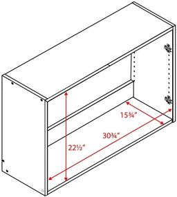 img 3 attached to Elite 32-inch Stackable Wall Cabinet by PREPAC