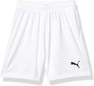 puma mens shorts whitepuma black boys' clothing ~ active логотип