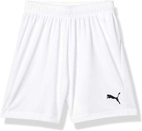 img 3 attached to PUMA Mens Shorts Whitepuma Black Boys' Clothing ~ Active