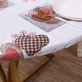 img 2 attached to 🍽️ Durable Tablecloth: Waterproof, Oil-Proof, Stain-Resistant & Easy to Clean - Ideal for Food Service and Supplies