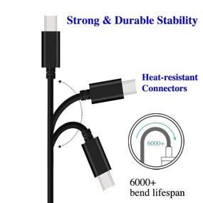 img 2 attached to 🔌 UNIDOPRO 2-Pack 3FT 10mm Extended Tip USB-C Data Sync Fast Charger Cable (USB 3.0 A to Type C 3.1) for BlackView/AGM/CAT/Cubot/Doogee/Oukitel/Ulefone Rugged Phone or Case with Deep Recessed Port