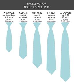 img 2 attached to Spring Notion Zipper Necktie Handkerchief Boys' Accessories - Necktie for Enhanced SEO