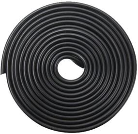 img 2 attached to ESUPPORT 16ft 5M Black U-Shaped Car Door 🚗 Molding Rubber Scratch Protector Strip Edge Guard Trim Seal