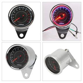 img 1 attached to INNOGLOW Motorcycle Tachometer Rev Counter Speedometer Odometer Universal 13000RPM LED Night Light Backlight Tacho Gauge for ATV Honda Yamaha Suzuki Harley Kawasaki Cruisers Harley: Enhancing Riding Experience with Accurate Speed & RPM Monitoring