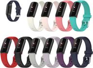 📿 lemspum compatible silicone bands for fitbit luxe, luxe special edition - sports wristbands replacement & accessories for fitness tracker - small/large watchbands logo