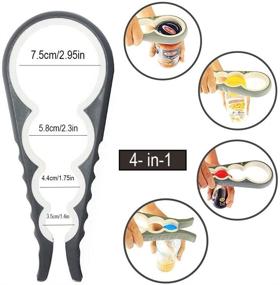 img 2 attached to 🔧 Maxracy 5 in 1 Multi Function Bottle Opener Kit – Easy-to-Use for Children, the Elderly, and Arthritis Sufferers