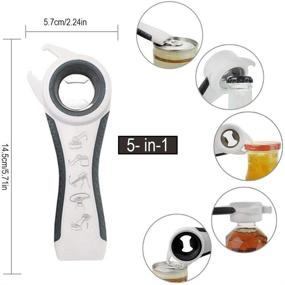 img 1 attached to 🔧 Maxracy 5 in 1 Multi Function Bottle Opener Kit – Easy-to-Use for Children, the Elderly, and Arthritis Sufferers