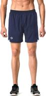 🏃 naviskin men's 5-inch quick dry running shorts for workout, athletics, and outdoor activities with zippered pockets логотип