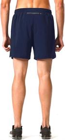 img 2 attached to 🏃 NAVISKIN Men's 5-Inch Quick Dry Running Shorts for Workout, Athletics, and Outdoor Activities with Zippered Pockets