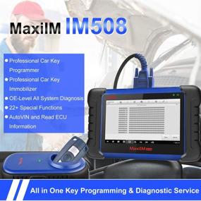 img 3 attached to 🔧 Autel IM508 Продвинутый инструмент для программирования ключей: MaxiIM IM508 - Автосканер и устройство для программирования ЭБУ для полного обслуживания автомобилей в США.